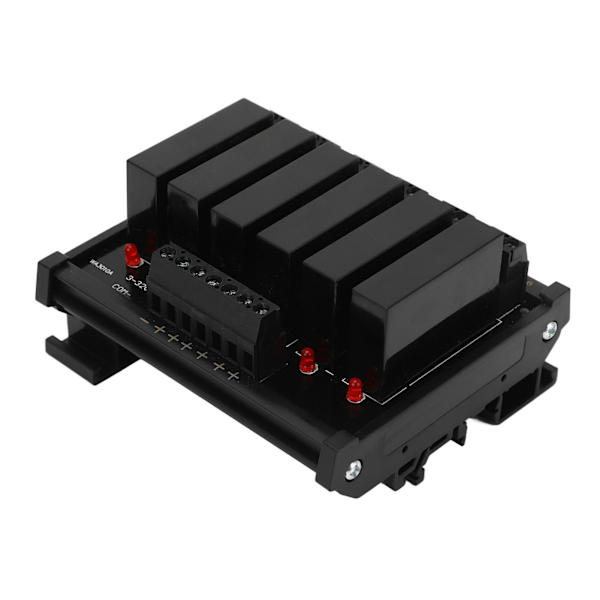 6-kanals DC til AC solid state relæ 3-32VDC indgang 5-8A 24-480VAC belastning solid state relæ SSR modul