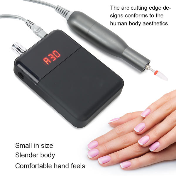 30000RPM Professionell nagelborr bärbar elektrisk nagelpoleringsmaskin Mini nagelslipverktyg setUS-kontakt 110 ~ 240V