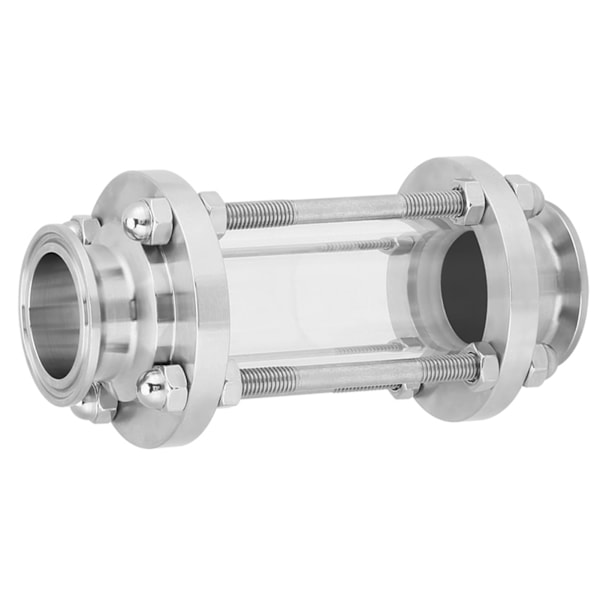 Rustfritt stål 304 Flow Sanitært synglass Tri Clamp Type 38Φ