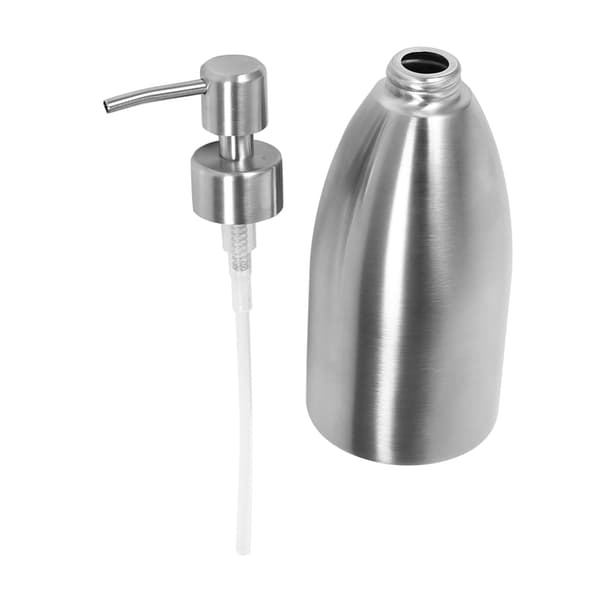 500 ml sæbedispenser i rustfrit stål, køkkenvaskarmatur, badeværelse, shampooæske, sæbebeholder