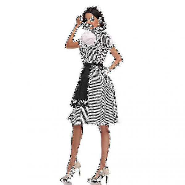 Perinteinen saksalainen ruudullinen Dirndl-mekko - Laadukas Oktoberfest-asu naisille M Style4