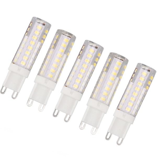 5 kpl 7 W himmennettävää G9 LED-lamppua, LED-valolamppu, energiansäästöinen valonlähde, G9-kaksinapainen lamppu, 220 V