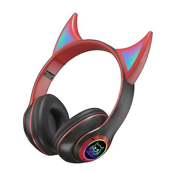 Støjreducerende Mikrofon, LED Lys, Foldbar, Bløde Ørekopper, Kompatibel med PC, Xbox One, PS4, Nintendo Switch