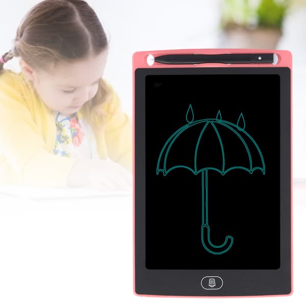 8,5 tommers LCD-skrivebrett Barn Smart Graffiti Tegnebrett Monokrom Håndskrift Lys rosa