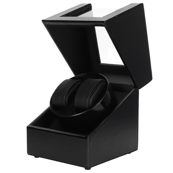 Automatisk Watch Winder Box til mekanisk Ur USB Plugin Display Case Læder Style
