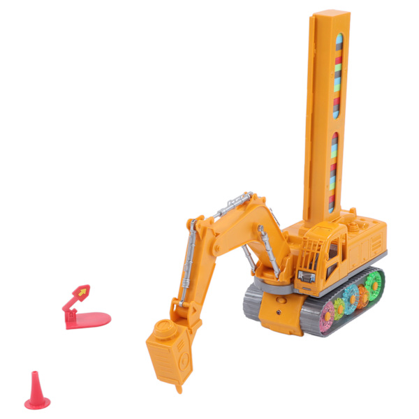 Domino Engineering Vehicle Toys Elektrisk Engineering Truck Toys Sæt med Lyd og Lyseffekt til Børn