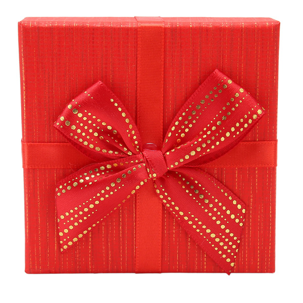 4 kpl lahjarasia kansilla 3,9 x 3,7 x 3,9 tuuman lahjapakkauslaatikot häihin joulu syntymäpäivä ystävänpäivä punainen HM2330406