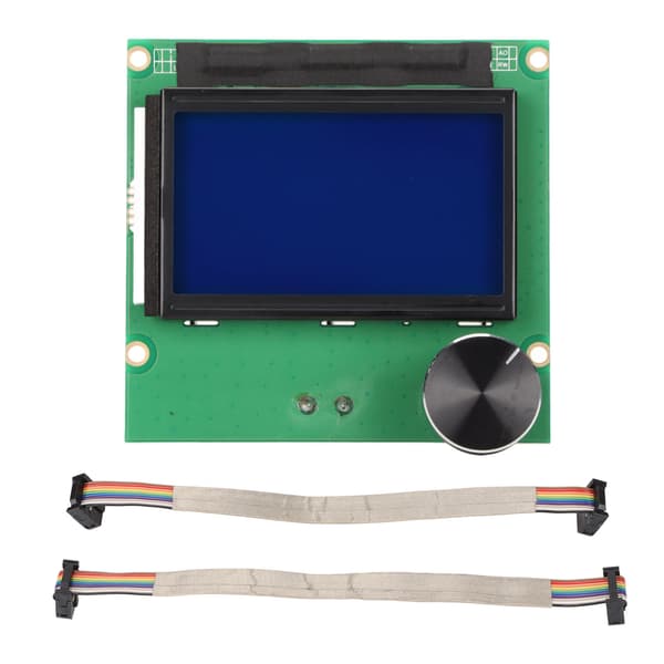 3D-printer displaycontroller LCD-displayskærmudskiftning med 2 kabler til CR10S til CR10 3D-printer
