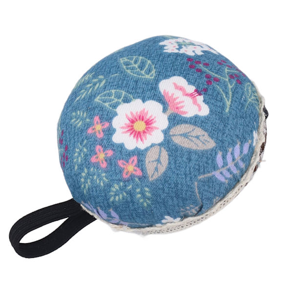Myke håndleddsstøtte med nålepute, myk og komfortabel, elastisk design, lett, bærbar, trygg og pålitelig, sytilbehør, marineblå blomster