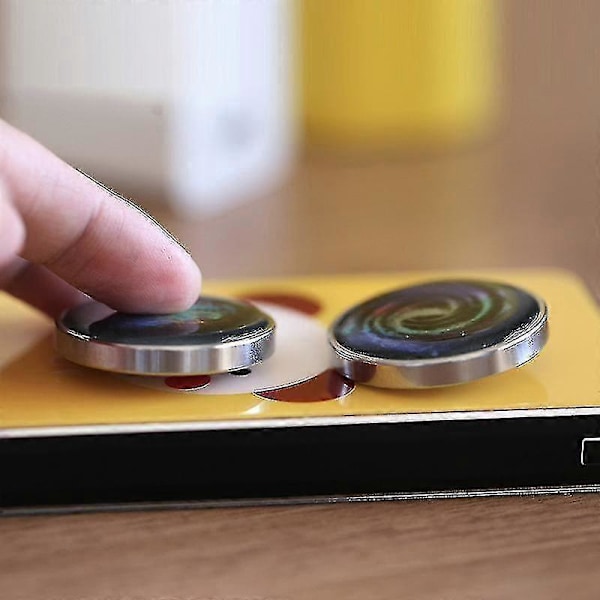 Skrivebordsgyro Mezmocoin Lommelegetøj Farverig Lysende Galaxy Stjerne Rustfrit Stål Roterende Gyro Fingerspids Anti Stress Legetøj Børnegave Zekai C