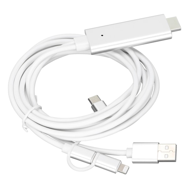 Kaapeliadapteri 3 in 1 HD-tila Laaja yhteensopivuus 1080P Ei asemaa vaadita High Definition Multimedia Interface -kaapeli 5V