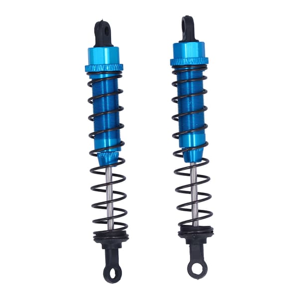 2 stk. 97 mm RC aluminiumslegering støddæmper til TRAXXAS SLASH 2WD RC biler, blå