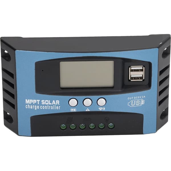 30A 12V/24V MPPT Solar Charge Controller med dobbelt spændingsregulator og LCD-skærm - Flere beskyttelser
