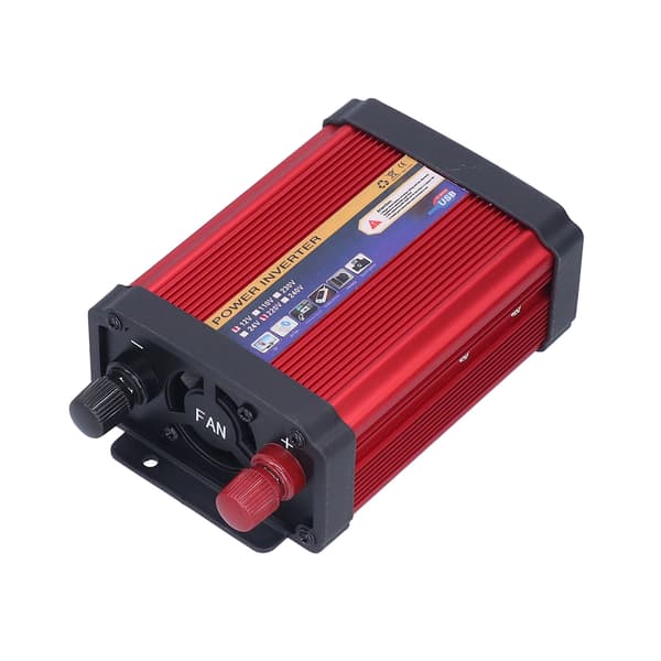 Bilströminverterare modifierad sinusvågskonverterare dubbla USB-portar 500W för semestercamping 12V-220V