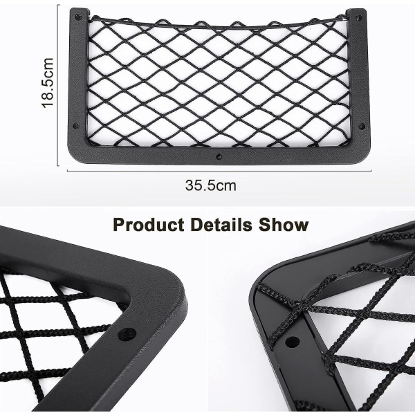 4-Pack Car Organizer Mesh opbevaringsnet