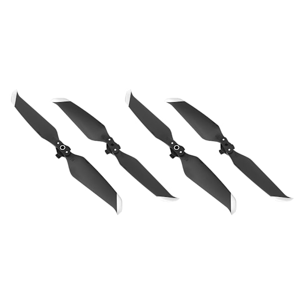 4 stk. propel støjsvage quick release propeller tilbehør passer til Mavic AIR 2 Drone Sort Sølv Kant