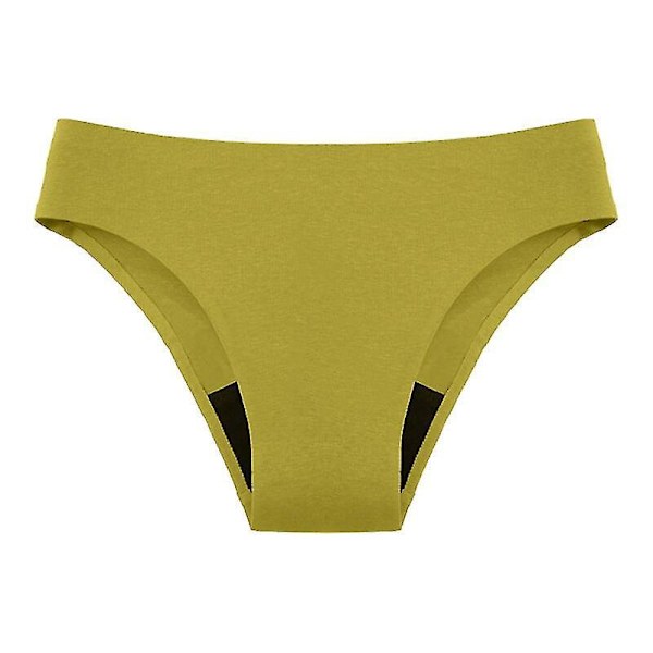 Leopard Print Seamless Menstruationsbadedragt - Hurtig absorption, lækagesikker, sexet bikini XL lysegrøn