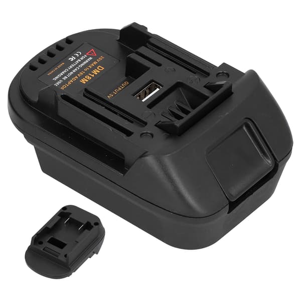 DM18M Batteriadapter for Milwaukee 20V Batteri DCB200 DCB203 DCB205 DCB206 M18 BL1830 BL1840