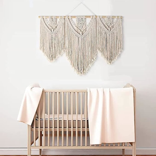 Bohemisk Macrame Väggbonad Tapestry 110*82CM