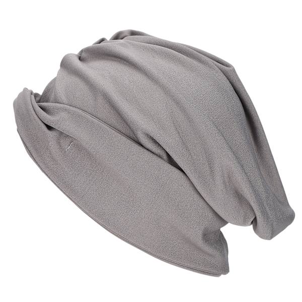 Kvinners Mote Turban Hode Skjerf Stretch Faste Kjemo Wrap Muslimsk Lue Religiøs Artikkel Grå