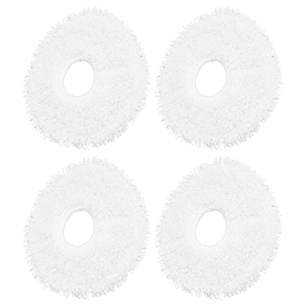 4 stk. Sweeper Mop Pad Fiber Rengjøring Mop Kluterstatning for DEEBOT X1 Feiing Robot