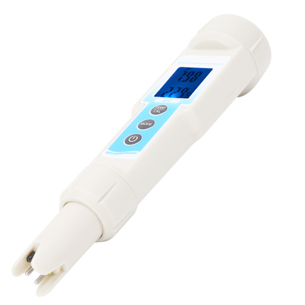 Multifunktionel 5 i 1 pH /EC/TDS/Temperatur/Salinitetsmåler Vandkvalitetstester til Akvarium