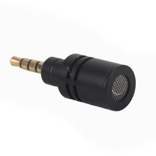 Minimikrofon bærbar 3,5 mm jackplugg for mobil smarttelefon (firepolet)