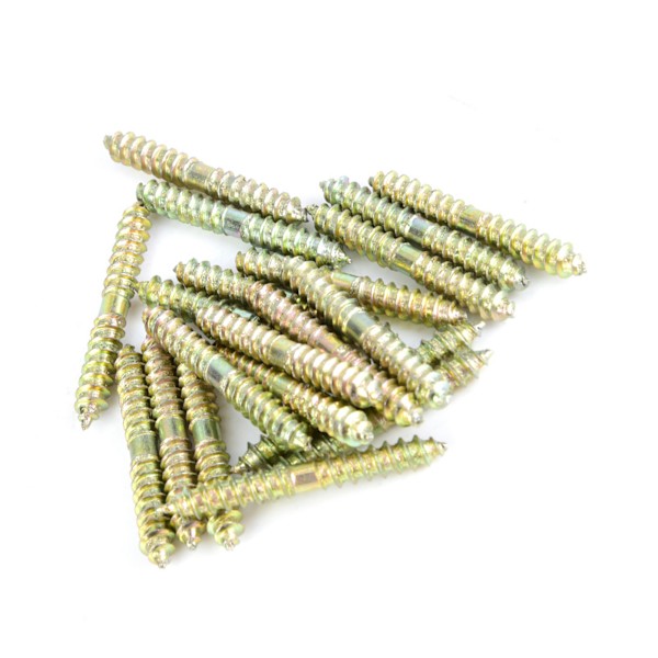 20 kpl 5 * 40 mm tappiruuvi puuntyöstöhuonekalujen liitin kaksipäinen ruuvi