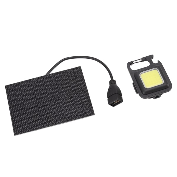 Monokrystallinsk solcelle LED-lys 5W IP68 vandtæt USB genopladelig solpanel lys til udendørs camping