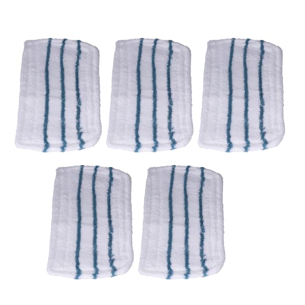 5 STK Vaskbare Fiber Moppepuder Udskiftning Dampmoppe Tilbehør Passer til FSM1610/1630