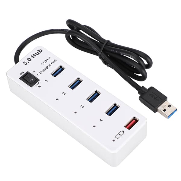 BYL-3011 USB3.0 4 højhastigheds-hub USB-opladningsgrænseflade computertilbehør hvid