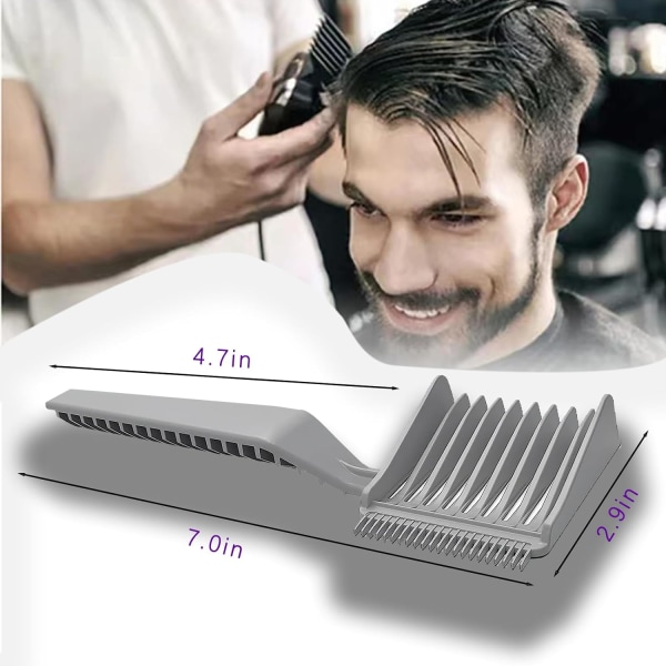 blend friend fade kam, Color Fade Comb, Professional Barber Comb, til hjemmet, salonen eller professionelt brug (2 stk)