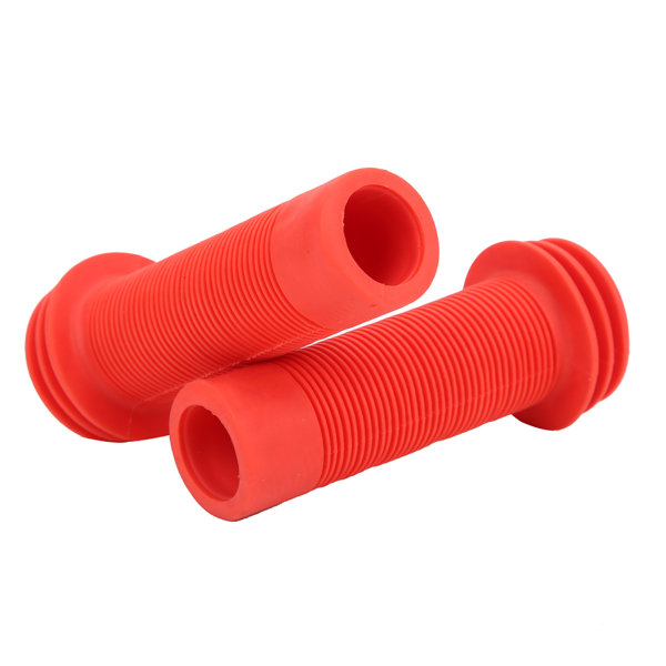 1 par ultralett gummi barnesykkel Anti-skli styrehåndtak grepdeksel Tilbehør for barnesykkel (rød)