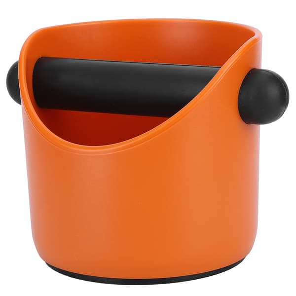 Minikaffebehållare Halkfri Rak Port Hushållsslipbehållare Knock Bin Box (Orange)