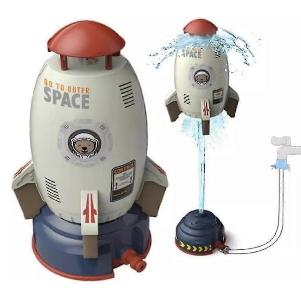 Archirocket - Archi Raket Affyrer, 2024 Sommer Vandraket Sprinkler Børnelegetøj - CNJR Space Rocket 3m vandslange