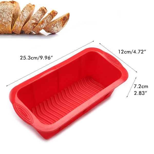 Silikon brødbakeform rektangulær toastplate kjøkkenbakeform