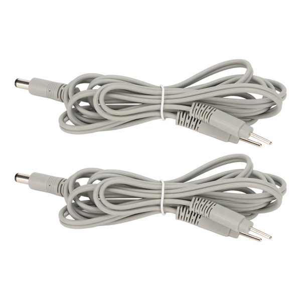 2st 4.9ft stifttyp ledningar Kabel 5521 2856 Ersättningsstiftkontakt TENS-tråd för terapeutisk maskin grå