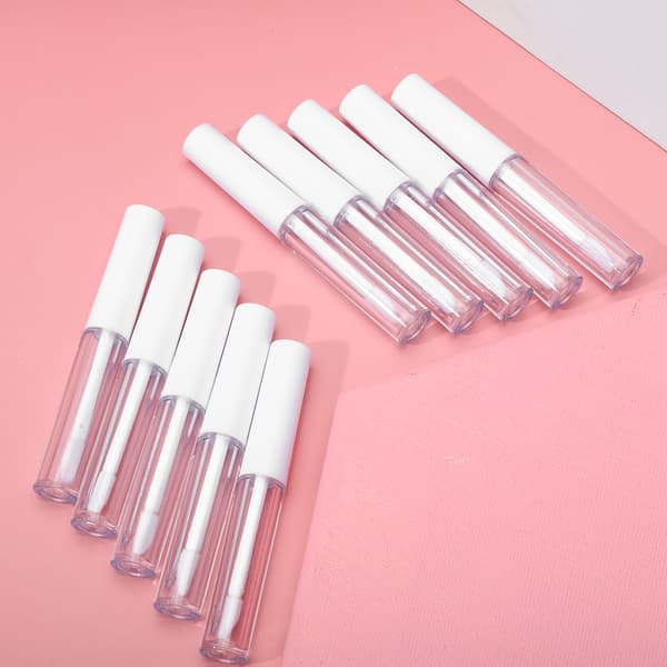 50 stk 1,3 ml DIY plast lipglossrør tom kosmetisk lipglossbeholder leppestiftflaske