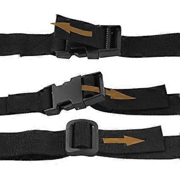 Bagagerem, 1-pack Kraftig Rem för Utomhussporter, Backpacking, Komprimering av Sovsäck, Bagage, Buntning, med MOLLE-utrustning Snabb
