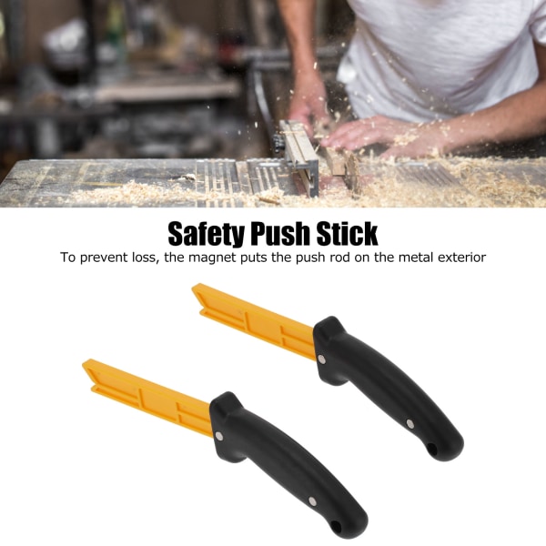 Trebearbeiding Push Stick Sett - 2 stk, Anti-skli, Rustbestandig, Håndbetjent