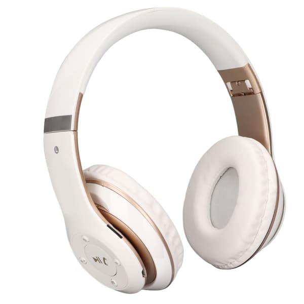 S6 HIFI Stereo Headset Bluetooth Headset Foldbart Musik Headset med Mikrofon til Mobiltelefon Tablet Hvid