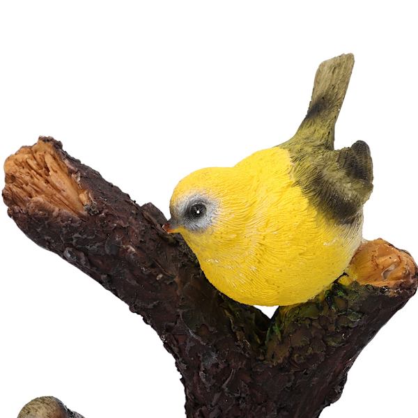 4 stk./sæt Plænehavegård Resin Høj Simulation Fugl Dekoration Dyre Ornament