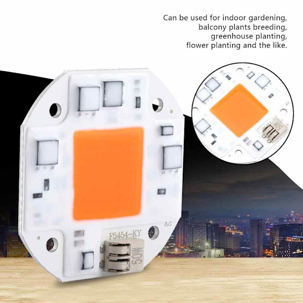 AC100-260V 50W Full Spectrum Växtlampa LED COB Chip Växtlampa