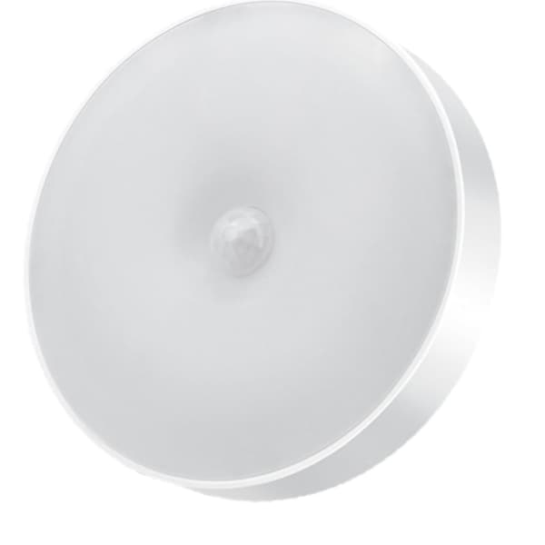 Rund LED Nattlampa Vit Varm USB Uppladdningsbar Väggmontering för Sovrum Barnrum Hall Trappa 0.68 Typ 4