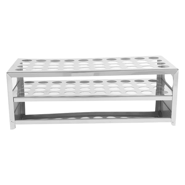 304 Stanset testrørstativ i rustfritt stål, 40 hull, stor kapasitet (18,5 mm*40)