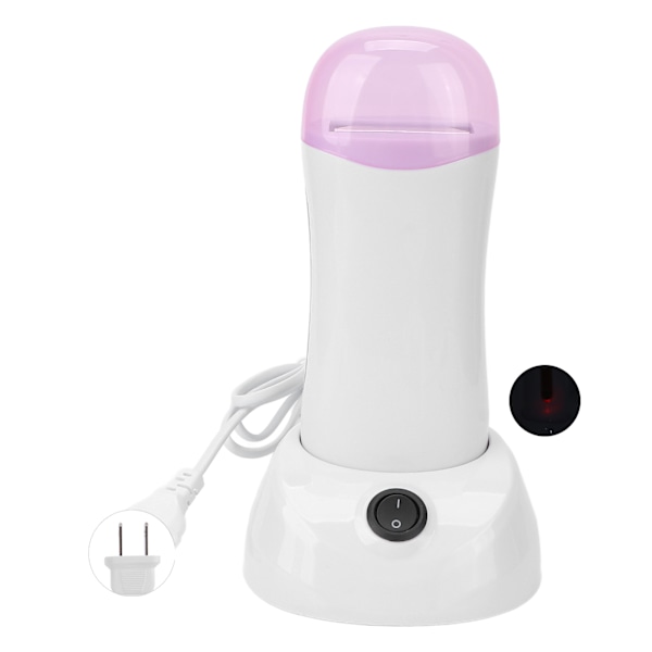 Hårborttagningsvax Värmare Bärbar Avtagbar Snabb Smältande Vax Epilator Depilering Maskin Vit 100g US-kontakt 110V