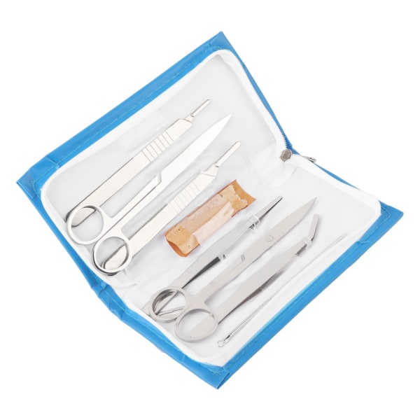7 stk rustfritt stål disseksjonssett sett Biology Student Lab Tools
