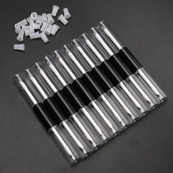 10 stk. 5 ml tomme dobbelthovedede lipglossrør dobbeltsidede DIY læbestiftflasker