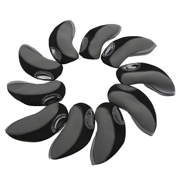 10 st/set järnklubbsöverdrag set golfjärnklubbsöverdrag golfstångshuvudskydd