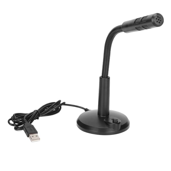 USB-bordsmikrofon Plug and Play rundstrålande mikrofon med mute-knapp för PS4-dator PC Laptop
